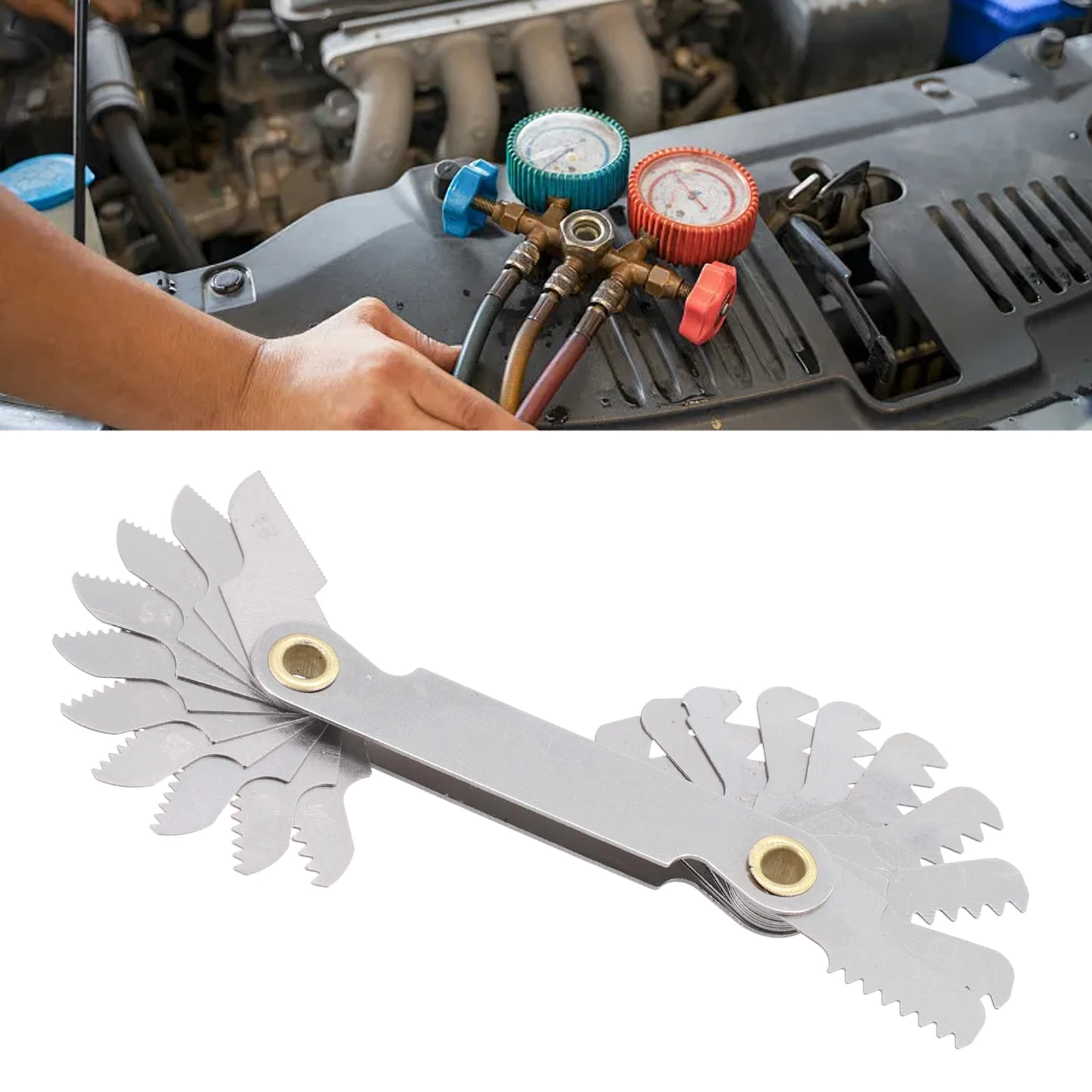 1 Pc Thread Measuring Gauge Gauge Inch 55° Measuring Metric 60° Set Steel Thread Tool Durable Practical Useful
1 Pc Thread Measuring Gauge Gauge Inch 55° Measuring Metric 60° Set Steel Thread Tool Durable Practical Useful