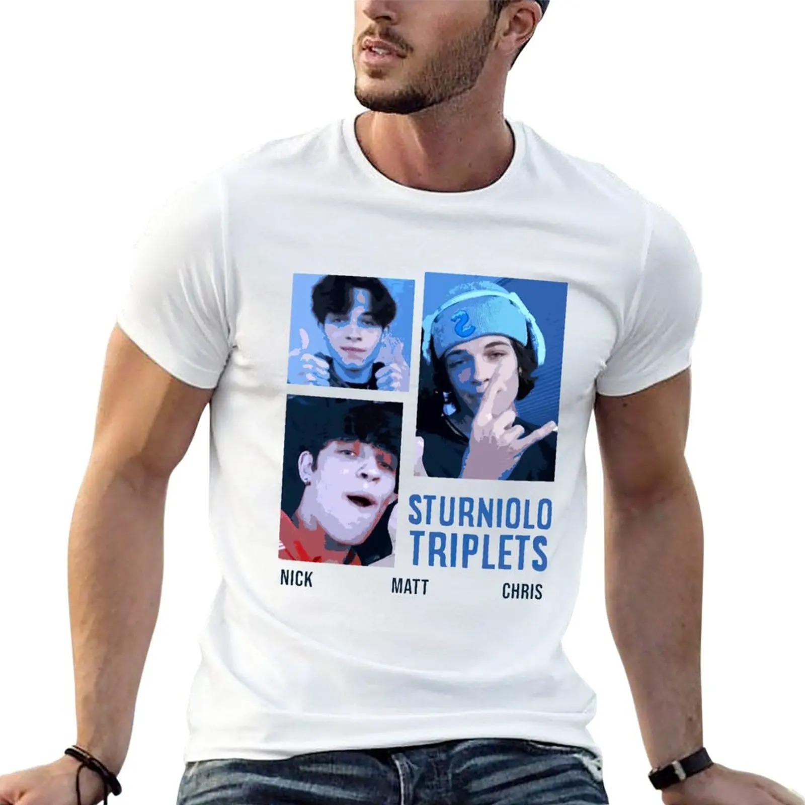 

Sturniolo Triplets Vintage T-Shirt anime clothes customizeds tops customs design your own oversized t shirts for men