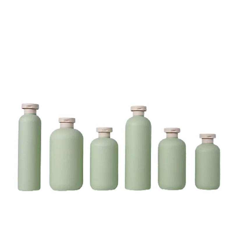 

12 pcs Refillable Bottles Green Empty Plastic Lotion Cosmetic Packaging Shampoo Shower Gel Bottle 200ml 250ml 300ml 400ml 500ml