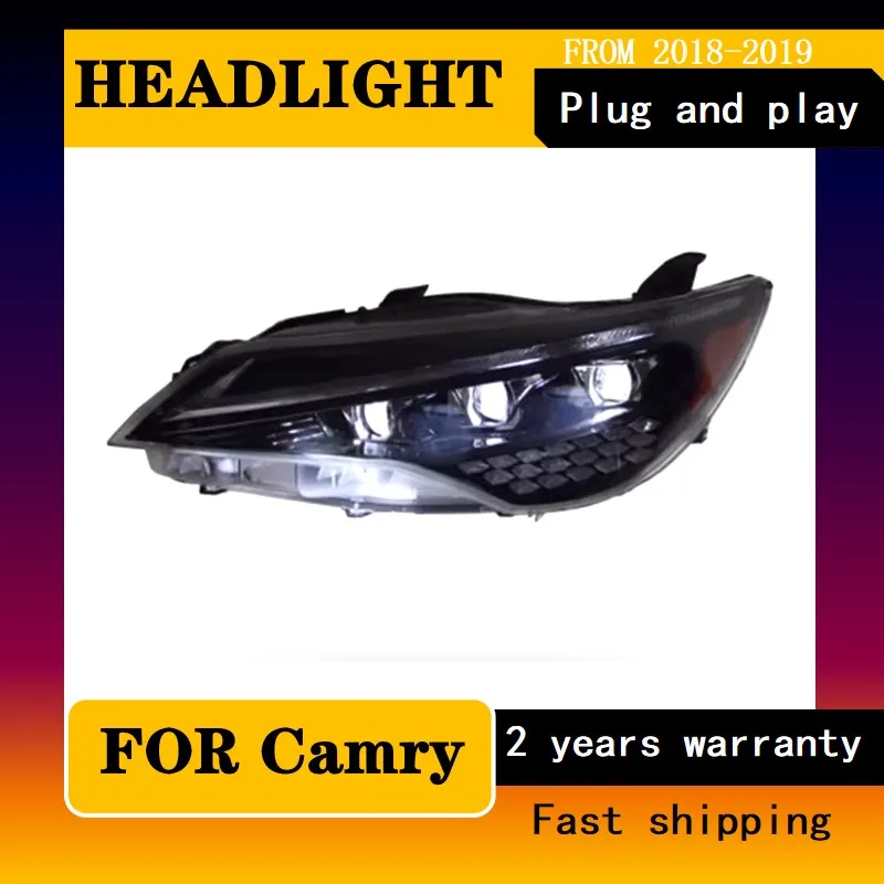 Стайлинг автомобиля для Toyota Camry Передняя фотолампа 2014-2017 Camry передняя фара DRL сигнал поворота луч дальнего света