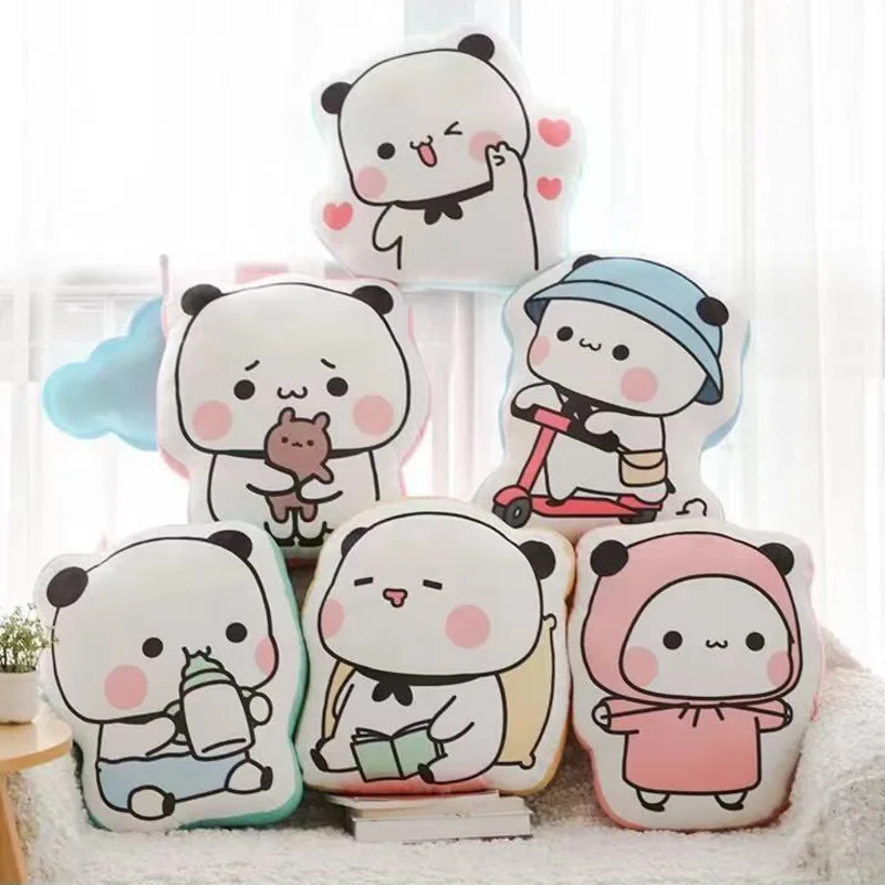 

Cute Yier Panda Bear Plush Kawaii Bubu And Dudu Cartoon Panda Stuffed Toy Soft Pillow Doll Room Decor Children Day Gift For Kid