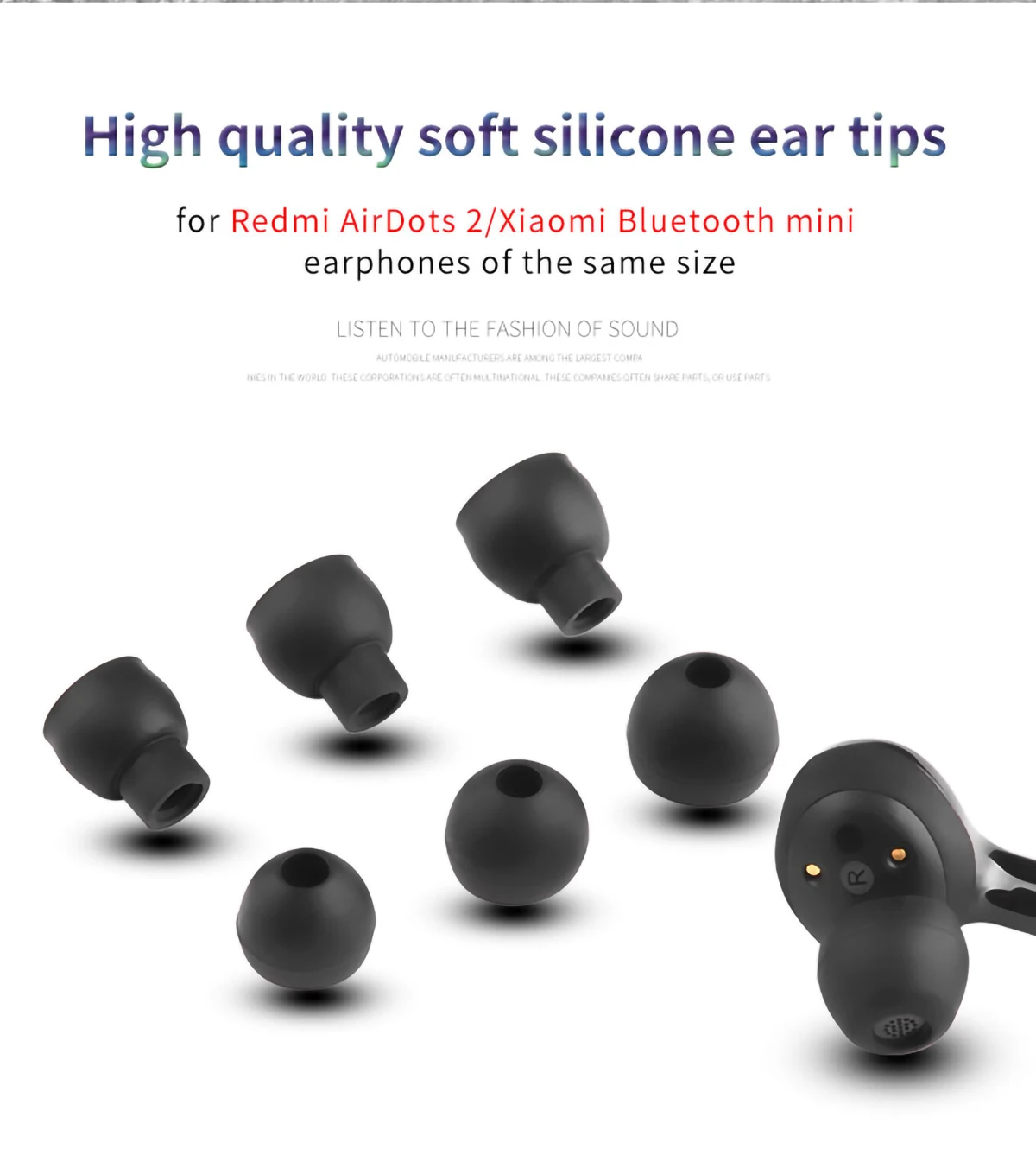 3Pairs Ear Tips for Redmi AirDots 2 Earbuds Tips AirDots XIAOMI Bluetooth Mini Eartips B&O Beoplay E8 Headphone Ear Tips 3Pairs Ear Tips for Redmi AirDots 2 Earbuds Tips AirDots XIAOMI Bluetooth Mini Eartips B&O Beoplay E8 Headphone Ear Tips
