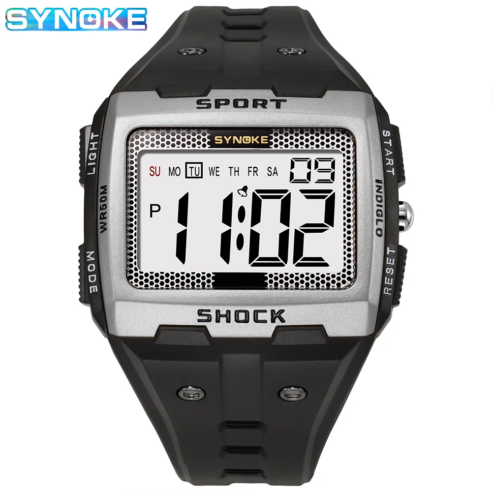 Big Dial Watches Mens Luxury Brand Military Sport Watch For Men Waterproof Simple LED Alarm Digital Wristwatch Reloj Hombre
Big Dial Watches Mens Luxury Brand Military Sport Watch For Men Waterproof Simple LED Alarm Digital Wristwatch Reloj Hombre