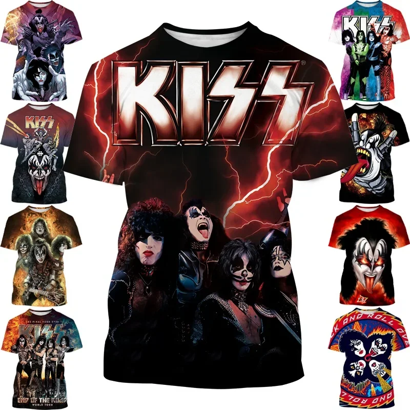 Summer Fashion Men's and Women's T-shirt 3D Printing KISS Band Casual Cool Short-sleeved Round Neck Short-sleeved
Summer Fashion Men's and Women's T-shirt 3D Printing KISS Band Casual Cool Short-sleeved Round Neck Short-sleeved
