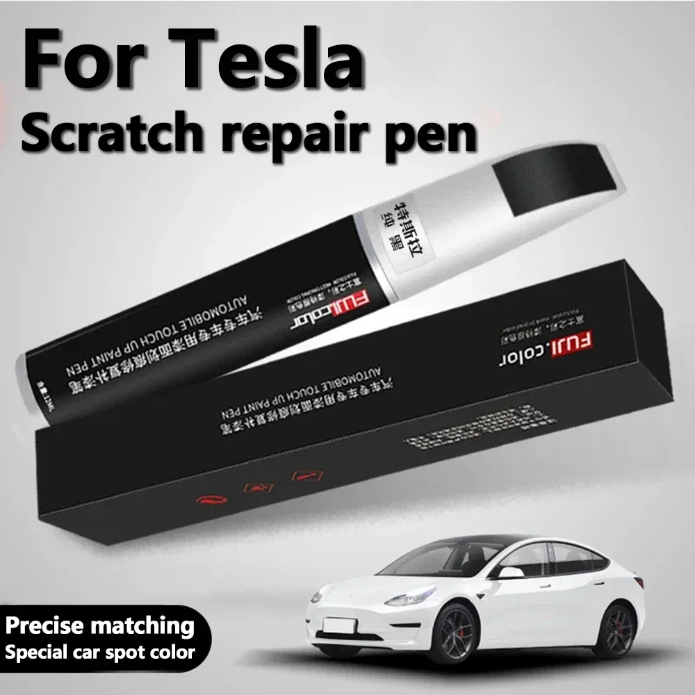 

For Tesla Model 3 X Y S Car Scratch Remover Paint Pens Car Paint Repair Pen Black White Tesla Paint Fixer Repair Wheel Hub