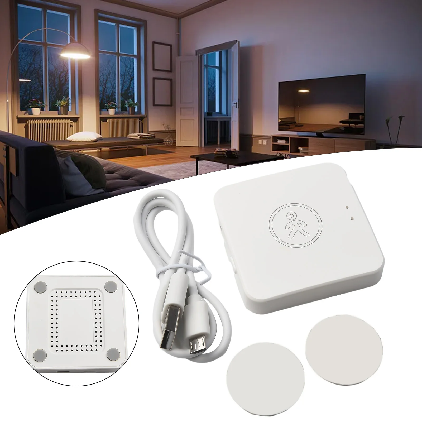 Датчик присутствия человека умный с Usb-кабелем для ZigBee для Tuya Wi-Fi, стабильный сигнал для интеллекта всего дома, 60x60x30 мм, 1 шт.
Датчик присутствия человека умный с Usb-кабелем для ZigBee для Tuya Wi-Fi, стабильный сигнал для интеллекта всего дома, 60x60x30 мм, 1 шт.