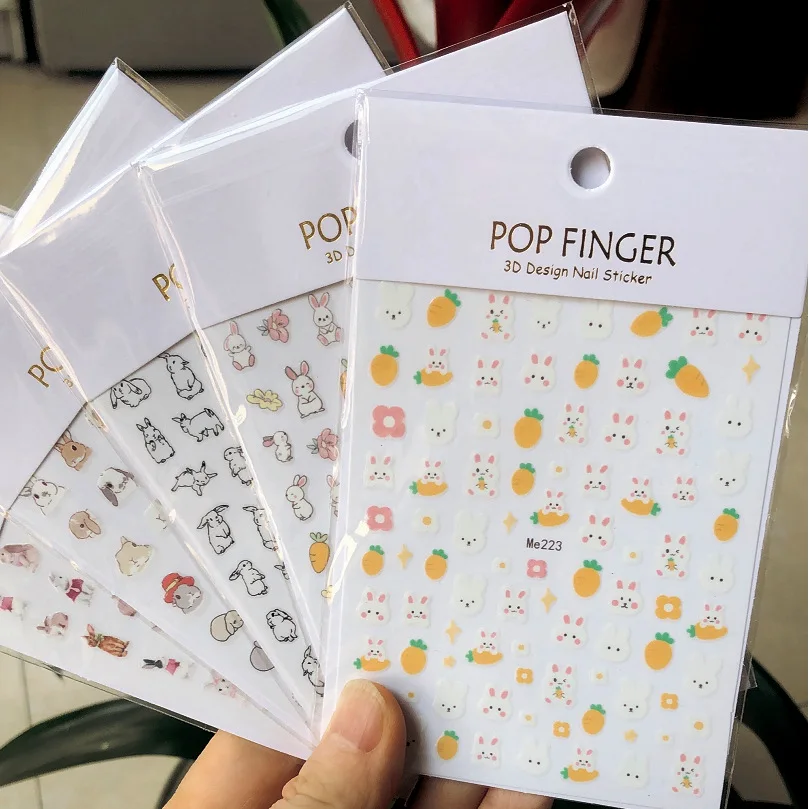 10PCS Cute Girly Style Series Nail Stickers Bunny Bear Cartoon Elements Nail Decals 3D Self-adhesive Decorative Nail Sliders
10PCS Cute Girly Style Series Nail Stickers Bunny Bear Cartoon Elements Nail Decals 3D Self-adhesive Decorative Nail Sliders