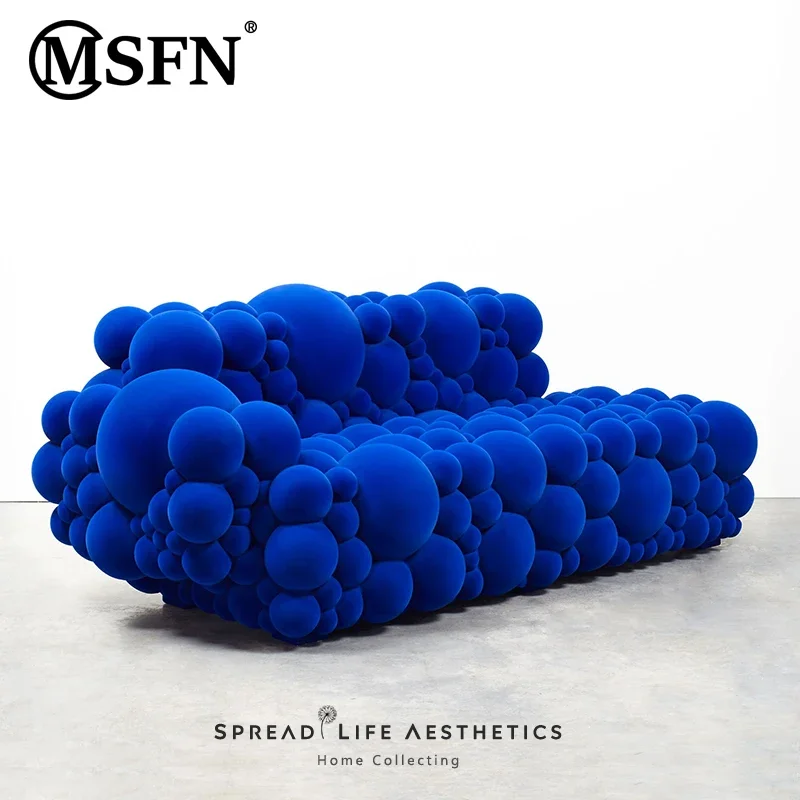 Design Creative Fashion Blue Flannel Bubble Shaped Sofa for Multi-User Leisure
Design Creative Fashion Blue Flannel Bubble Shaped Sofa for Multi-User Leisure