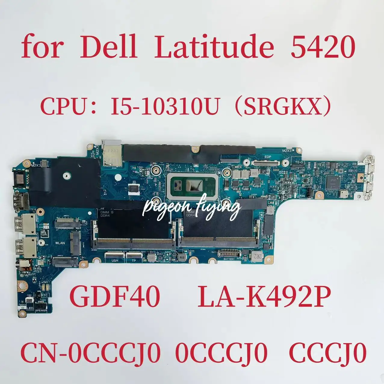 Системная плата GDF40 для ноутбука Dell Latitude 5420, системная плата ЦП: Φ SRGKX Φ 0CCCJ0 CCCJ0 100%, тест ОК
Системная плата GDF40 для ноутбука Dell Latitude 5420, системная плата ЦП: Φ SRGKX Φ 0CCCJ0 CCCJ0 100%, тест ОК