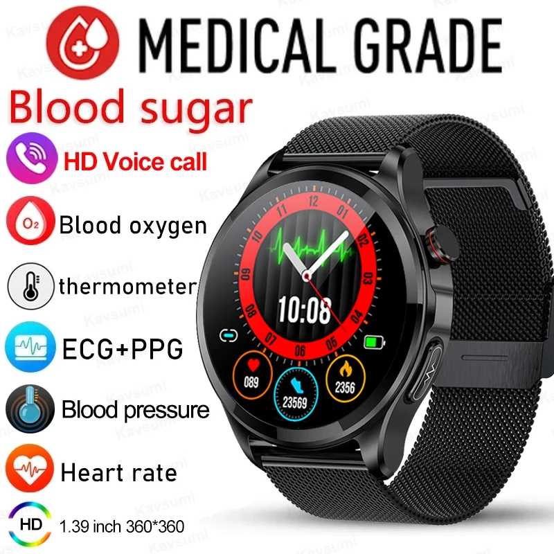 Smart Watch Men Healthy Blood Sugar Bluetooth Call 360*360 HD Screen Sports Heart Rate Body Temperaturer Smartwatch For Android
Smart Watch Men Healthy Blood Sugar Bluetooth Call 360*360 HD Screen Sports Heart Rate Body Temperaturer Smartwatch For Android