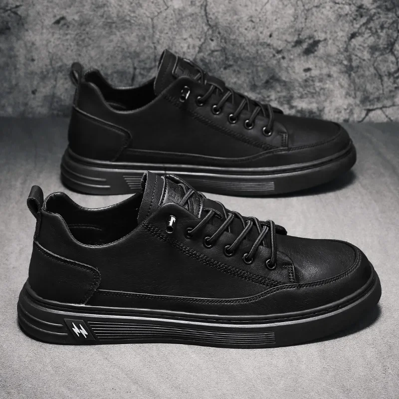 Men’s Autumn 2023 New Casual genuineLeather Shoes Lightweight Slip on Versatile White Board Trendy Men Sneakers Sewing thread
Men’s Autumn 2023 New Casual genuineLeather Shoes Lightweight Slip on Versatile White Board Trendy Men Sneakers Sewing thread