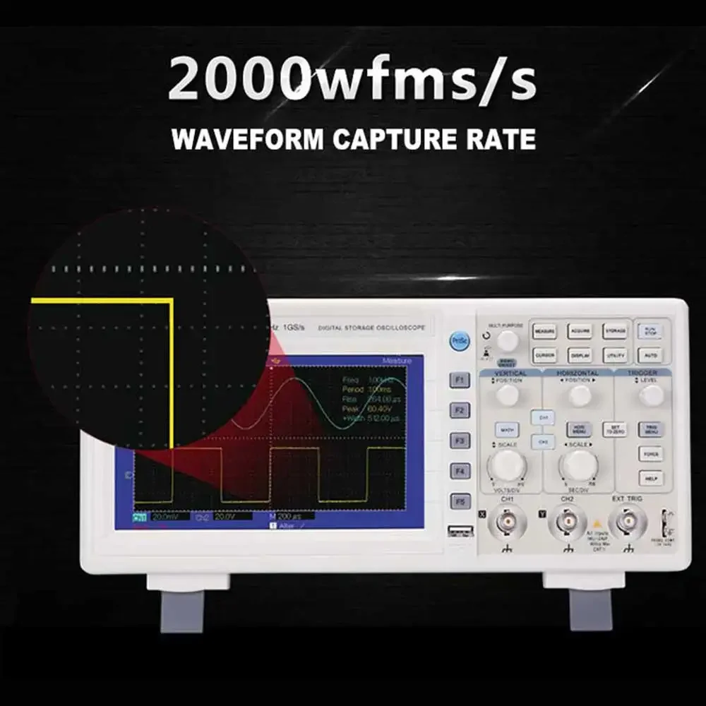 UTD2102CEX Digital Storage Oscilloscope 100M Bandwidth Dual Channel Color Screen Desktop Oscilloscope
UTD2102CEX Digital Storage Oscilloscope 100M Bandwidth Dual Channel Color Screen Desktop Oscilloscope