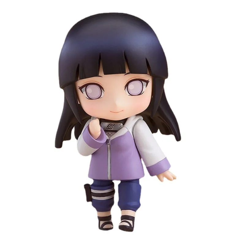 

Naruto Konoha Ninja Hyuga Hinata White Eyes Q Version Clay Boxed Hand Do Girl Favorite Kawaii Anime Figure Kids Toys 10cm 300g