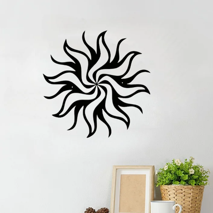 Metal Black Sun Indoor Or Outdoor Decor Garden Decoration Abstract Metal Art Hanging Wall Art,Home Decor for Bedroom Office Gift
Metal Black Sun Indoor Or Outdoor Decor Garden Decoration Abstract Metal Art Hanging Wall Art,Home Decor for Bedroom Office Gift