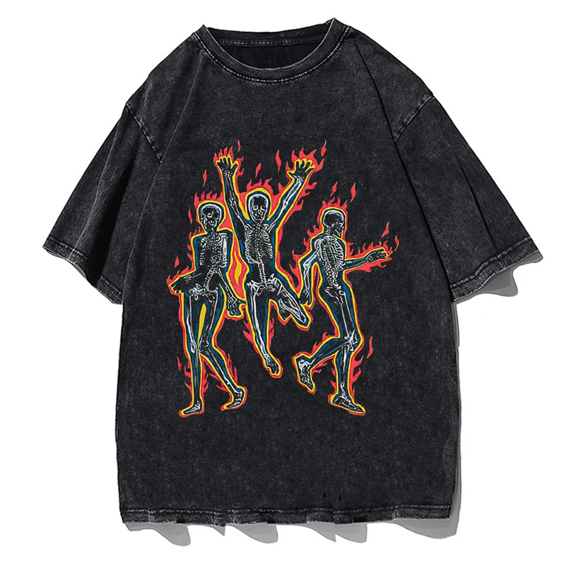 Unisex T-Shirt High Street Vintage Washed Tshirt Men Hip Hop Graphic T Shirts Mens Loose Casual Fashion Cotton Tops
Unisex T-Shirt High Street Vintage Washed Tshirt Men Hip Hop Graphic T Shirts Mens Loose Casual Fashion Cotton Tops