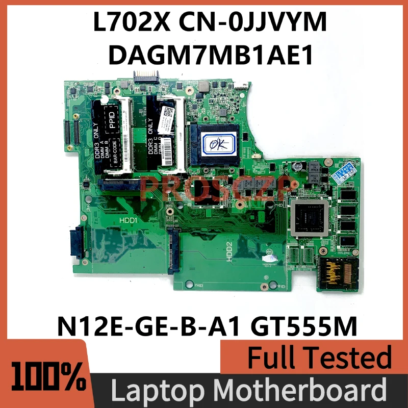 

CN-0JJVYM 0JJVYM JJVYM Mainboard For DELL 17R L702X Laptop Motherboard DAGM7MB1AE1 N12E-GE-B-A1 GT555M SLJ4N HM67 100% Tested OK