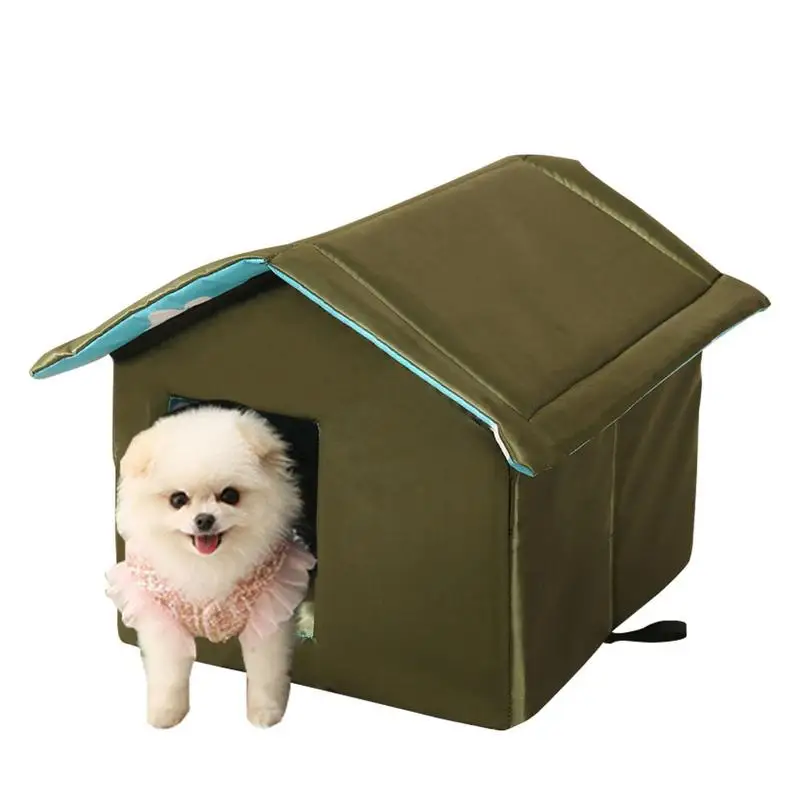 

Warm Outdoor Cat House Collapsible Winter Pet Shelter For Cats Outside Cat House With Removable Soft Mat For Outdoor Indoor Cats