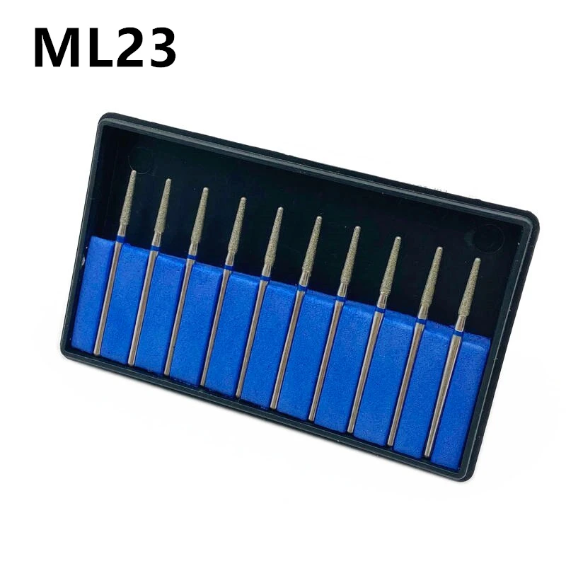 10pcs Dentist Tools Diamond Nail Drill Milling Cutter Dental Grinding Polish Burs Nail Drill Polisher 2.35mm Shank ML23
10pcs Dentist Tools Diamond Nail Drill Milling Cutter Dental Grinding Polish Burs Nail Drill Polisher 2.35mm Shank ML23