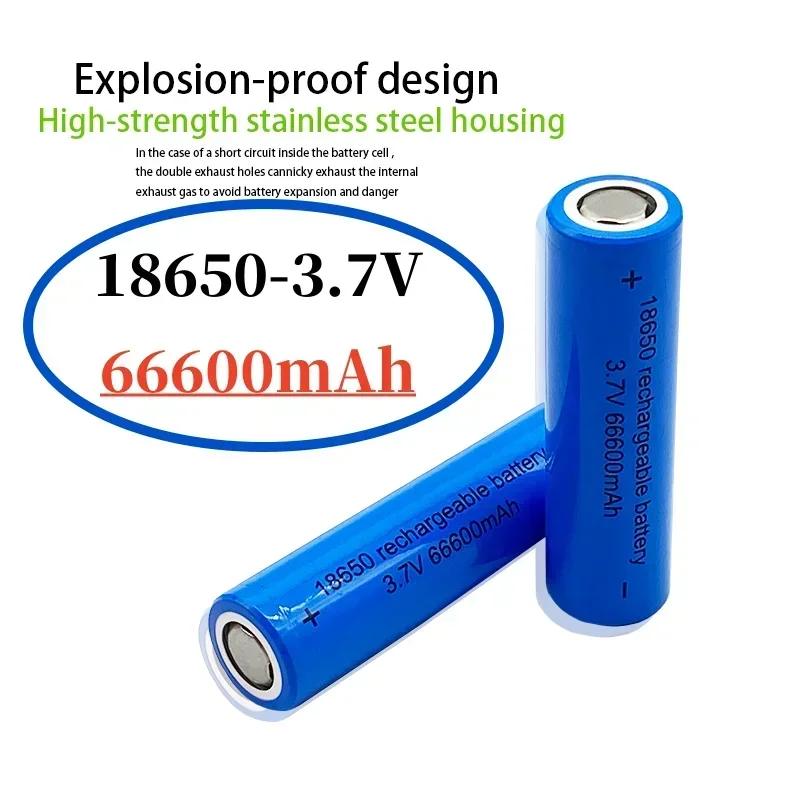 New Original 18650 Battery 3.7 V 66600mah 18650 Flashlight Battery Lithium Rechargeable Battery Toy/Charging
New Original 18650 Battery 3.7 V 66600mah 18650 Flashlight Battery Lithium Rechargeable Battery Toy/Charging