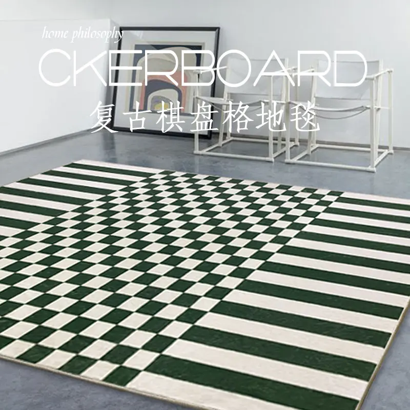 Modern Minimalist Carpets for Living Room Thick Washable Lounge Rug Checkerboard Bedroom Decor Plush Carpet Home Non-slip Mat
Modern Minimalist Carpets for Living Room Thick Washable Lounge Rug Checkerboard Bedroom Decor Plush Carpet Home Non-slip Mat