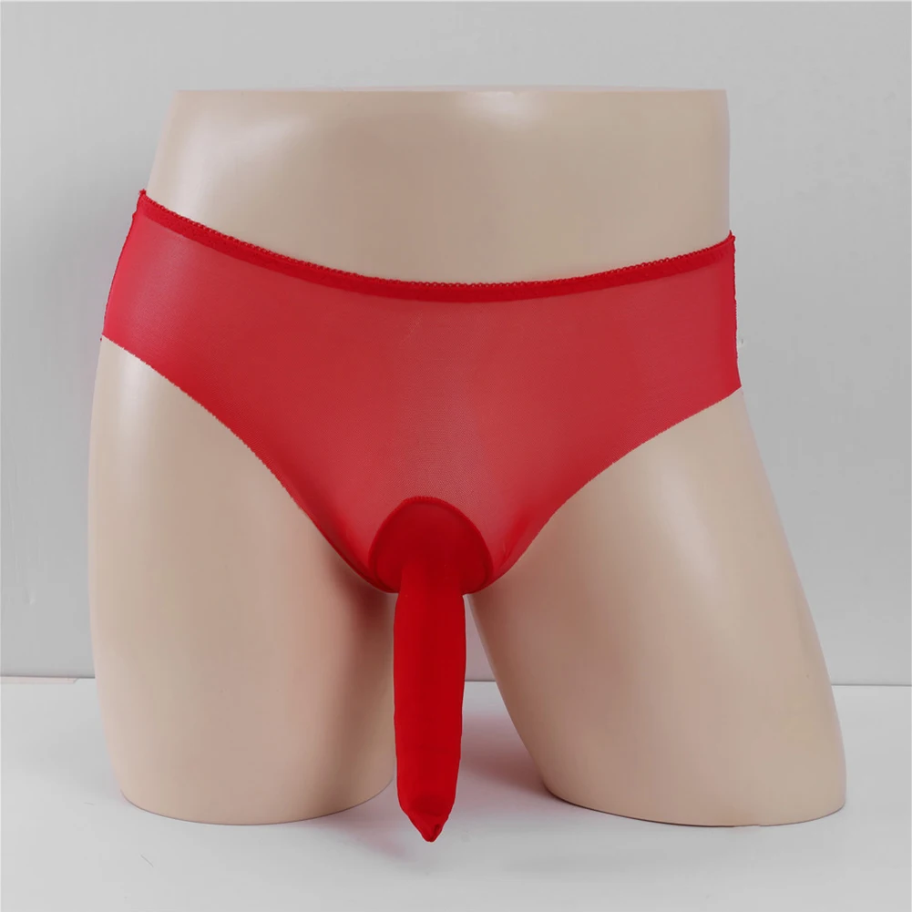 Men Sexy Ultra Thin Mesh Perspective Panties Long Cock Sheath Elephant Nose Briefs Erotic Underwear Temptation Underpants
Men Sexy Ultra Thin Mesh Perspective Panties Long Cock Sheath Elephant Nose Briefs Erotic Underwear Temptation Underpants