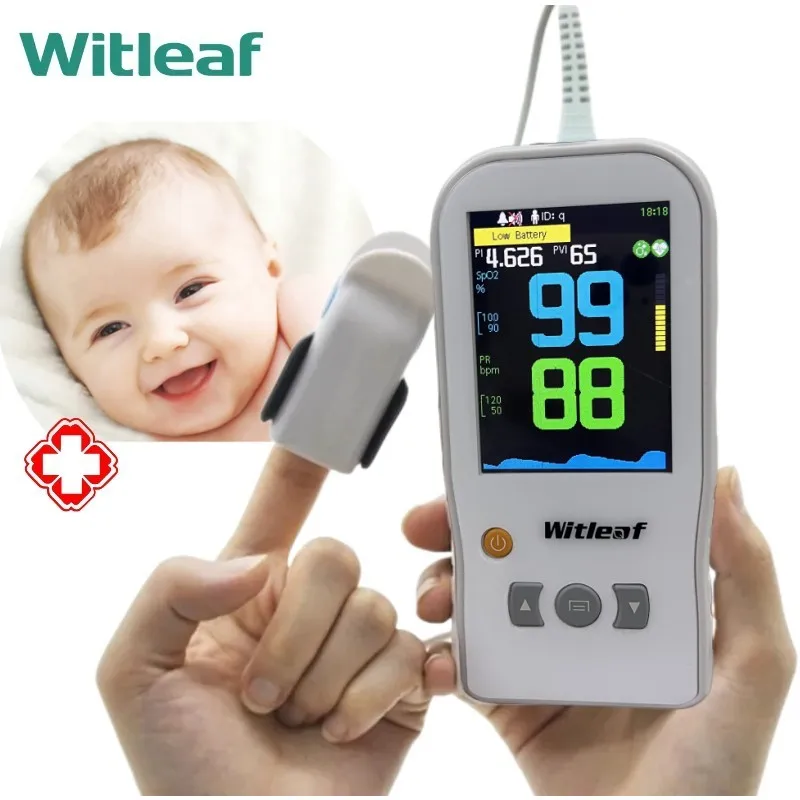 

Пальчиковый Пульсоксиметр Witleaf для детей и взрослых, педиатрический прибор для контроля сердечного ритма, SPO2 PI PR, для новорожденных