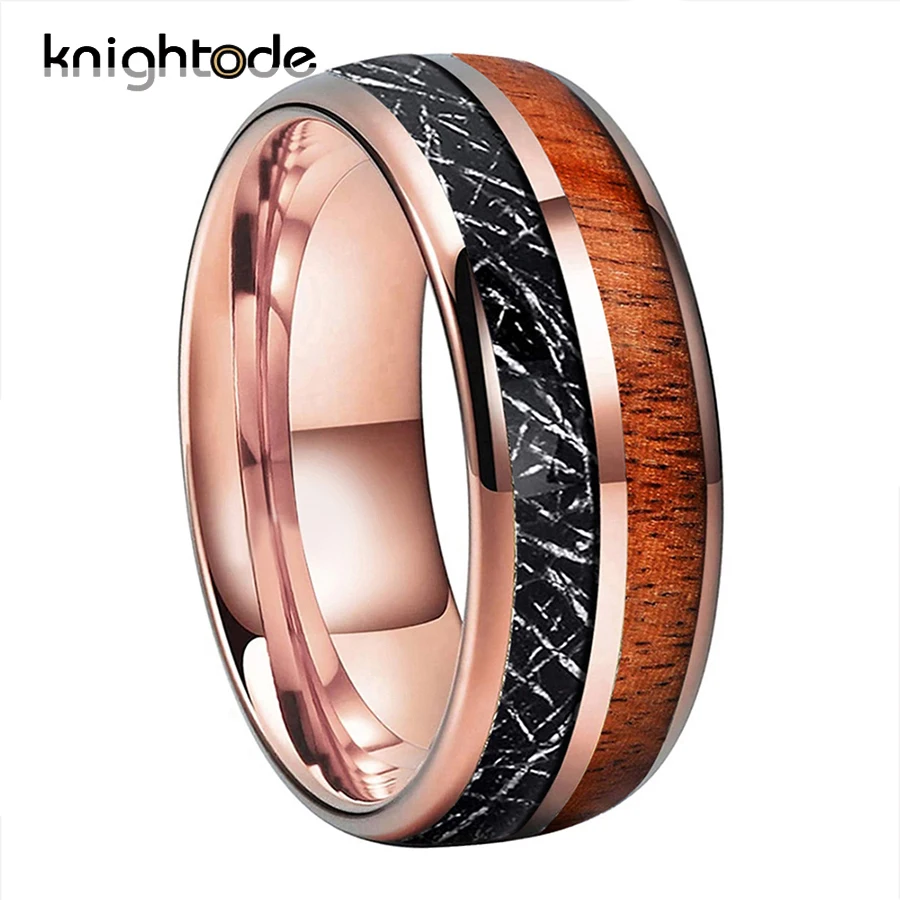 3 Colors 8mm Men's Tungsten Carbide Wedding Band Black Meteorite/Wood Inlay Anniversary Ring Dome Polishing Fit
3 Colors 8mm Men's Tungsten Carbide Wedding Band Black Meteorite/Wood Inlay Anniversary Ring Dome Polishing Fit