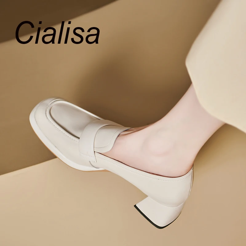 Cialisa Casual Shoes For Women 2023 Autumn Round Toe Loafers Concise Genuine Leather Pumps Handmade High Heels Ladies Footwear
Cialisa Casual Shoes For Women 2023 Autumn Round Toe Loafers Concise Genuine Leather Pumps Handmade High Heels Ladies Footwear
