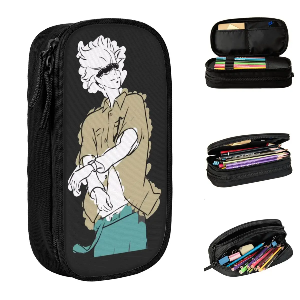 

Креативные карандаши для карандашей Gojo juютсу Kaisen, держатель для ручек, Детские вместительные сумки, школьные принадлежности, косметические аксессуары