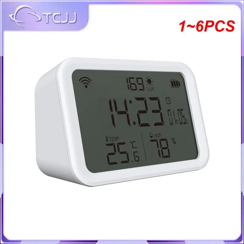 1~6PCS in 1 Tuya Smart Wifi Temperature Humidity Illuminance Sensor Remote Monitor Thermometer Hygrometer with APP Alerts
1~6PCS in 1 Tuya Smart Wifi Temperature Humidity Illuminance Sensor Remote Monitor Thermometer Hygrometer with APP Alerts
