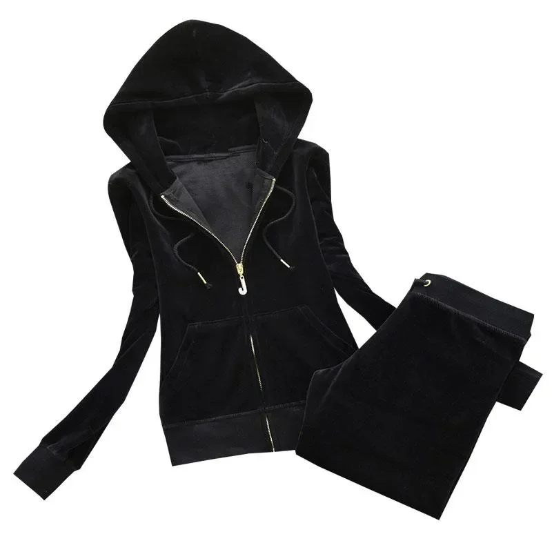 2024 Women's Velvet Fabric Tracksuit Solid Pant Suits Velour Suit Women TrackSuit Hoodies and Pants Solid Tracksuit 2 Piece Set
2024 Women's Velvet Fabric Tracksuit Solid Pant Suits Velour Suit Women TrackSuit Hoodies and Pants Solid Tracksuit 2 Piece Set