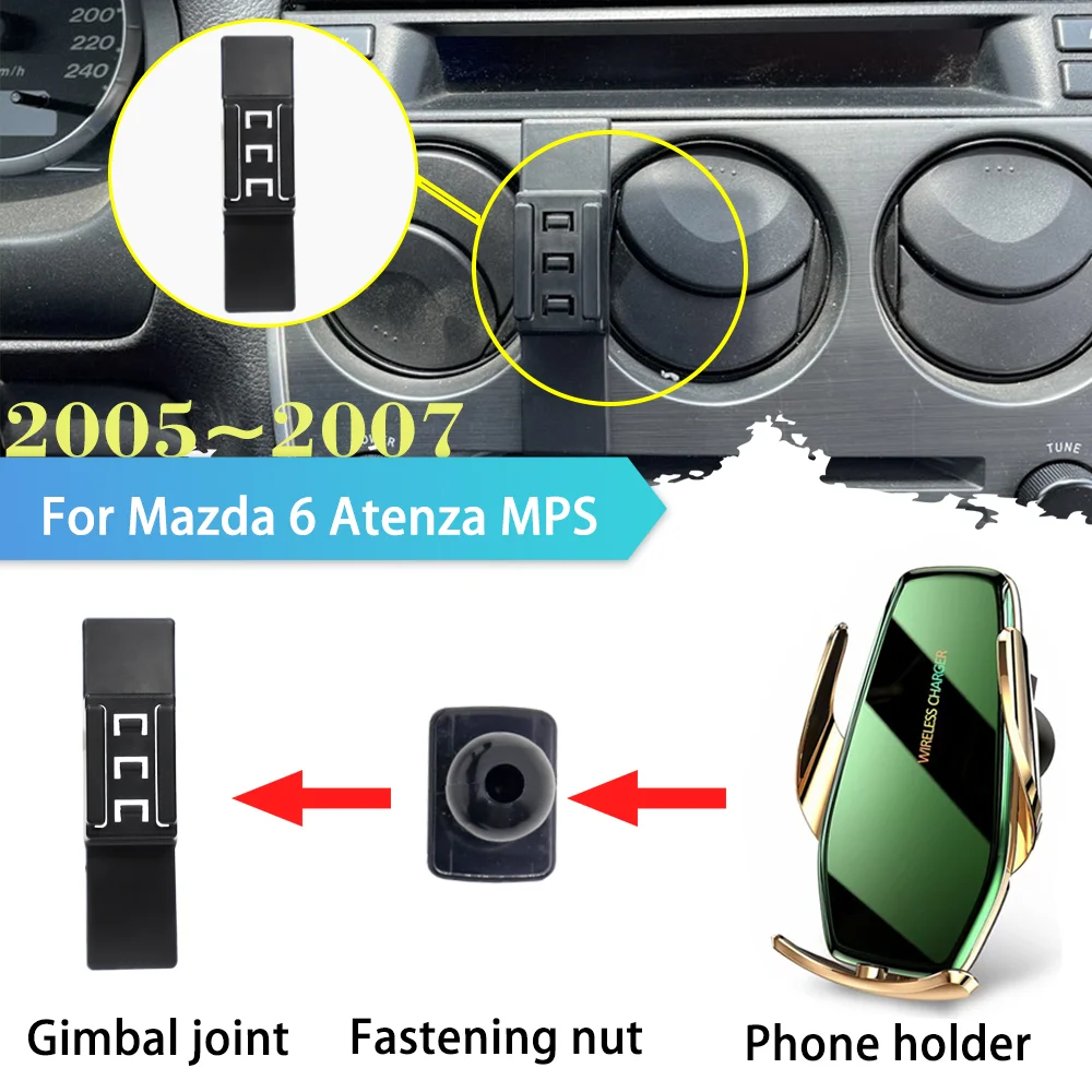 30W Car Phone Holder for Mazda 6 Atenza MPS 2005 2006 2007 GPS Air Vent Clip Stand Support Wireless Fast Charging Accessories
30W Car Phone Holder for Mazda 6 Atenza MPS 2005 2006 2007 GPS Air Vent Clip Stand Support Wireless Fast Charging Accessories