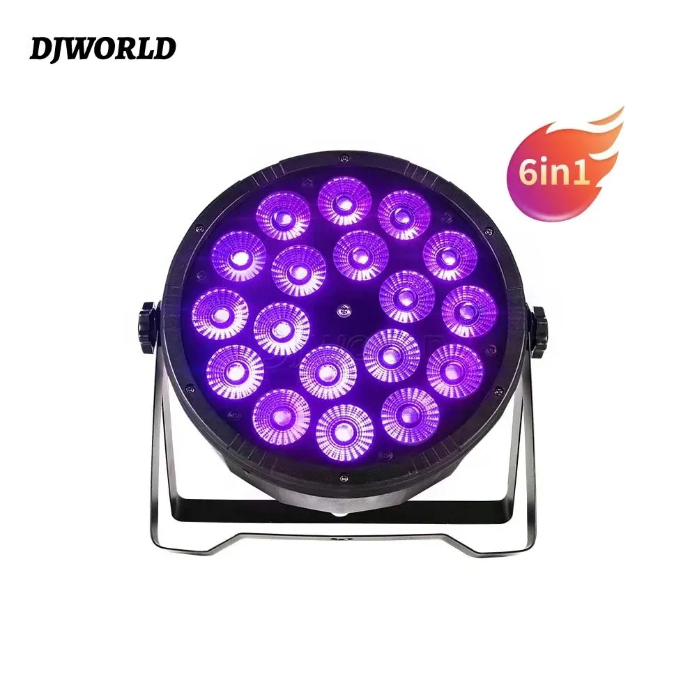 DJWORLD Stage Lights 18x18w Led Par Light RGBWA UV 6in1 Flat Plastic 18x12w4in1 Par Lights Professional DMX Control for DJ DISCO
DJWORLD Stage Lights 18x18w Led Par Light RGBWA UV 6in1 Flat Plastic 18x12w4in1 Par Lights Professional DMX Control for DJ DISCO