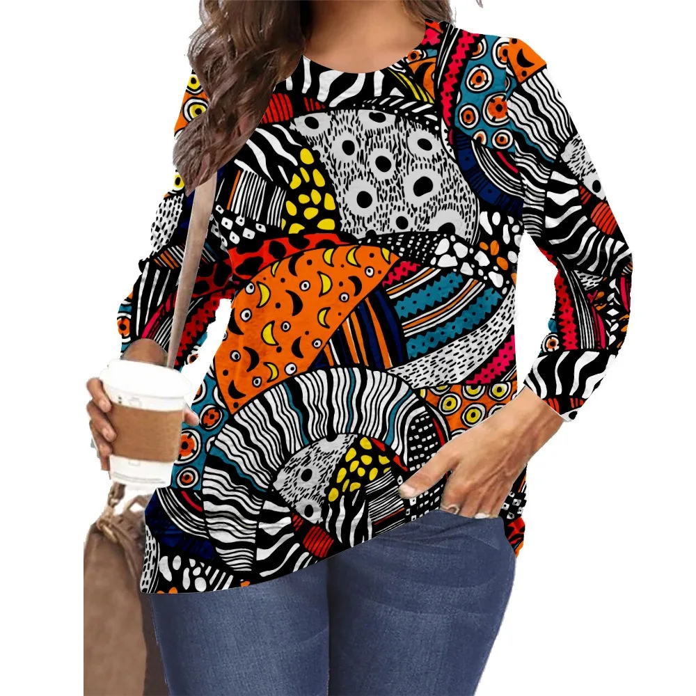 Spring Vintage Bohemian Shirt Streetwear Casual T-shirt Autumn Harajuku Fashion Women T Shirt O-Neck Long Sleeve T-shirts Blusa
Spring Vintage Bohemian Shirt Streetwear Casual T-shirt Autumn Harajuku Fashion Women T Shirt O-Neck Long Sleeve T-shirts Blusa