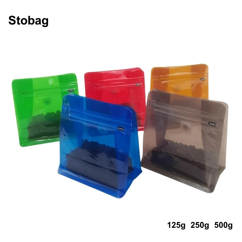StoBag 20pcs Transparent Color Coffee Beans Packaging Bag with Valve Ziplock Sealed for Powder Food Nuts Storage Reusable Pouch
StoBag 20pcs Transparent Color Coffee Beans Packaging Bag with Valve Ziplock Sealed for Powder Food Nuts Storage Reusable Pouch