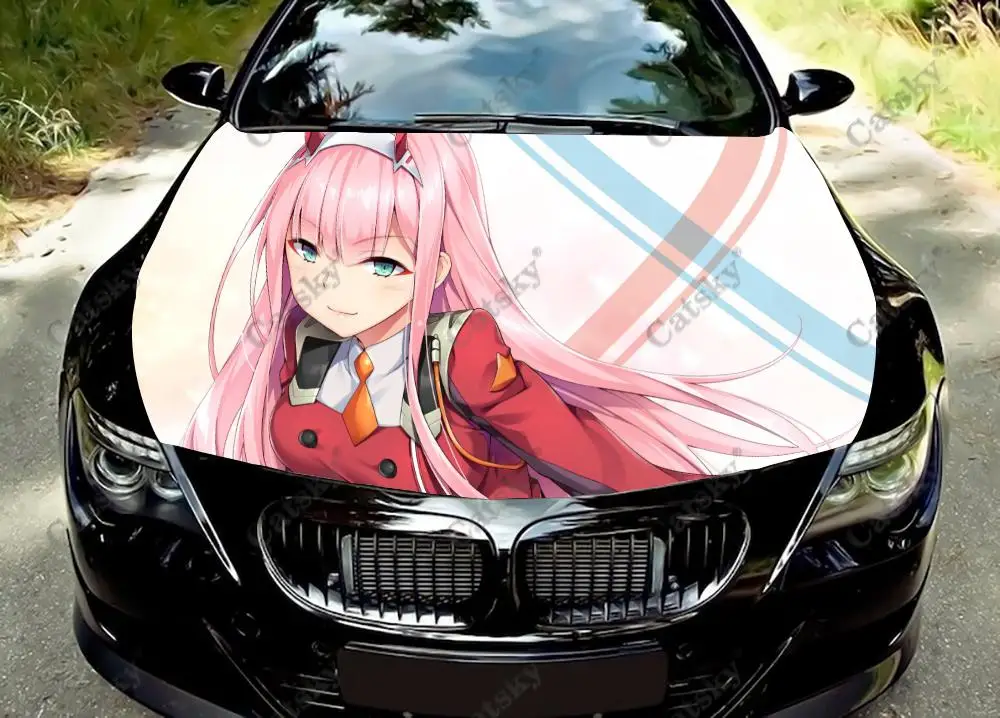 Цветная виниловая наклейка Zero Two для капота автомобиля, Фотографическая наклейка для капота автомобиля на заказ
Цветная виниловая наклейка Zero Two для капота автомобиля, Фотографическая наклейка для капота автомобиля на заказ