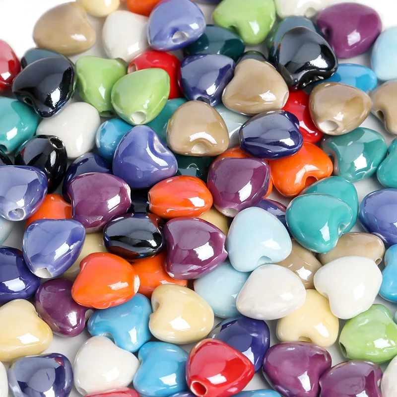 10pcs Colorful Heart Shape Ceramic Charms For Jewelry Making Beads Making Boho Shiny Glossy Glazed Porcelain Beads
10pcs Colorful Heart Shape Ceramic Charms For Jewelry Making Beads Making Boho Shiny Glossy Glazed Porcelain Beads