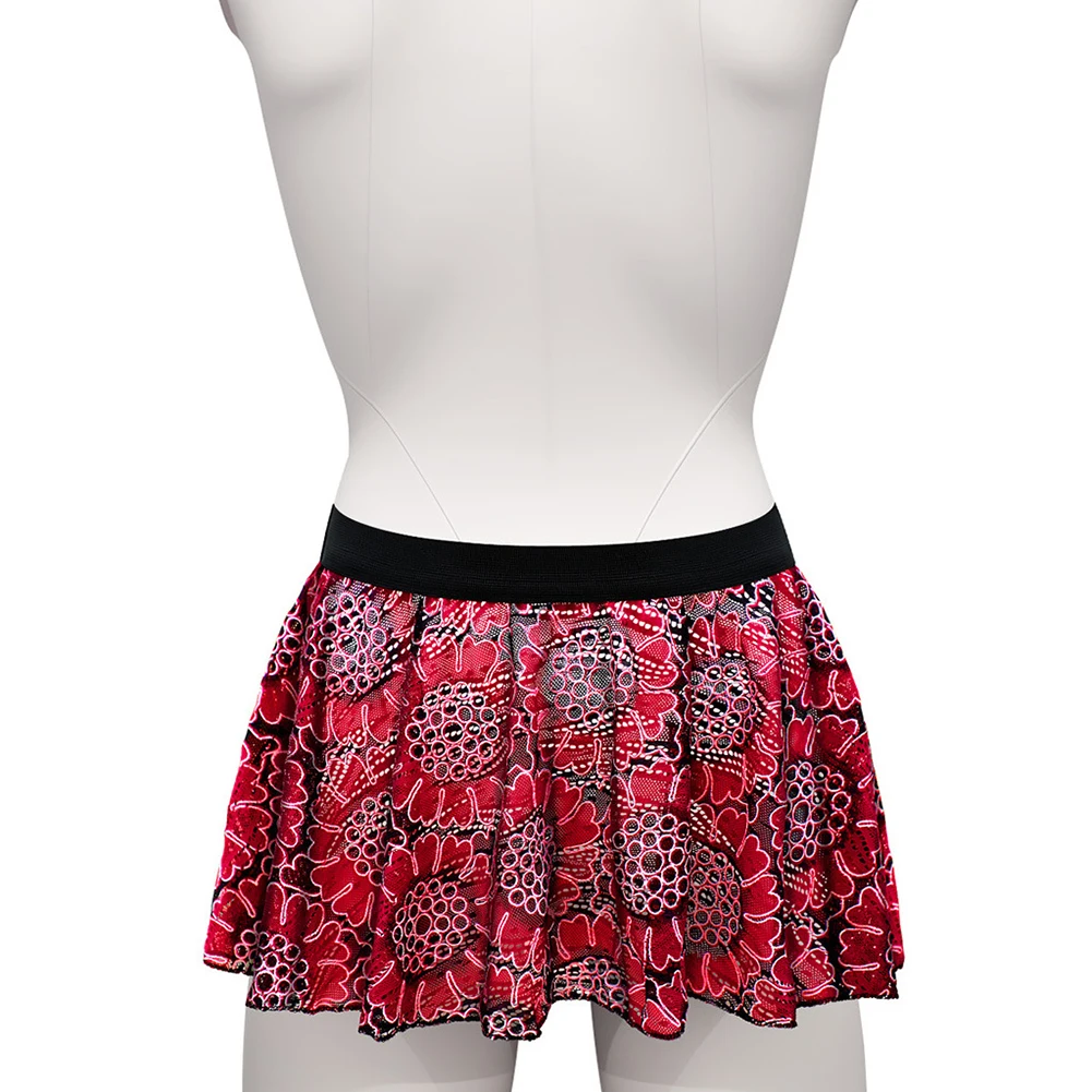 Sexy Men Sissy Lace Lingerie Skirt Clubwear Soft Low Waist Panties for Daily Wear Underwear with Mesh and Lace Red
Sexy Men Sissy Lace Lingerie Skirt Clubwear Soft Low Waist Panties for Daily Wear Underwear with Mesh and Lace Red