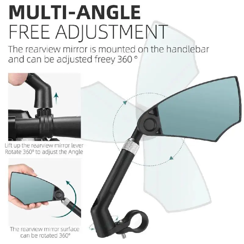 Bike Mirror Anti-Glare Bicycle Mirror Handlebar Rear View Wide Range Back Sight Reflect electric scooter Mirror bike accessorie
Bike Mirror Anti-Glare Bicycle Mirror Handlebar Rear View Wide Range Back Sight Reflect electric scooter Mirror bike accessorie