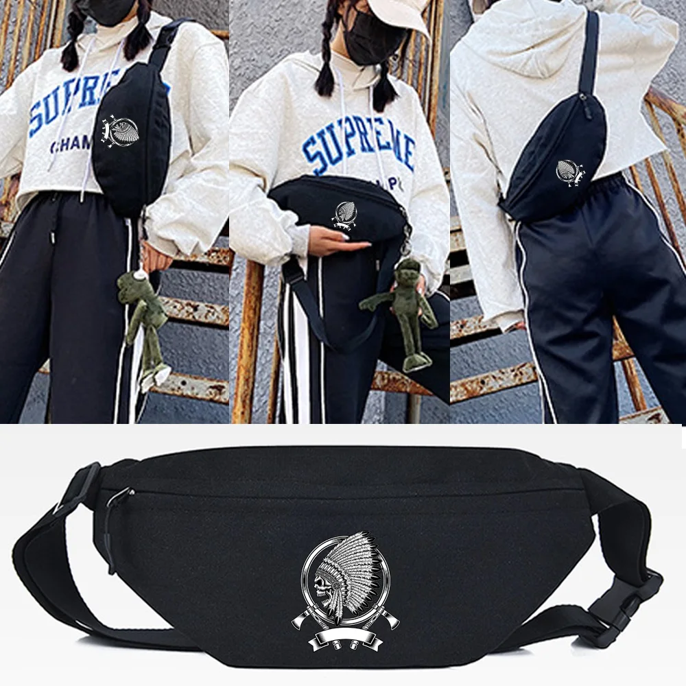 Waist Bag Chest Bag Large Capacity Storage Crossbody Pack Aboriginal Skeleton Printing Men and Women Casual Shoulder Bag Handbag
Waist Bag Chest Bag Large Capacity Storage Crossbody Pack Aboriginal Skeleton Printing Men and Women Casual Shoulder Bag Handbag