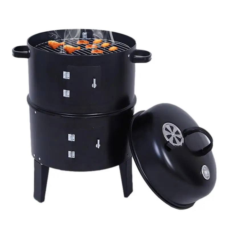 3 in 1 Charcoal Smoker BBQ Grill Charcoal Stove Outdoor Bacon Barbecue Grill Double Deck Smoker Oven Camping Picnic Cooking Tool
3 in 1 Charcoal Smoker BBQ Grill Charcoal Stove Outdoor Bacon Barbecue Grill Double Deck Smoker Oven Camping Picnic Cooking Tool