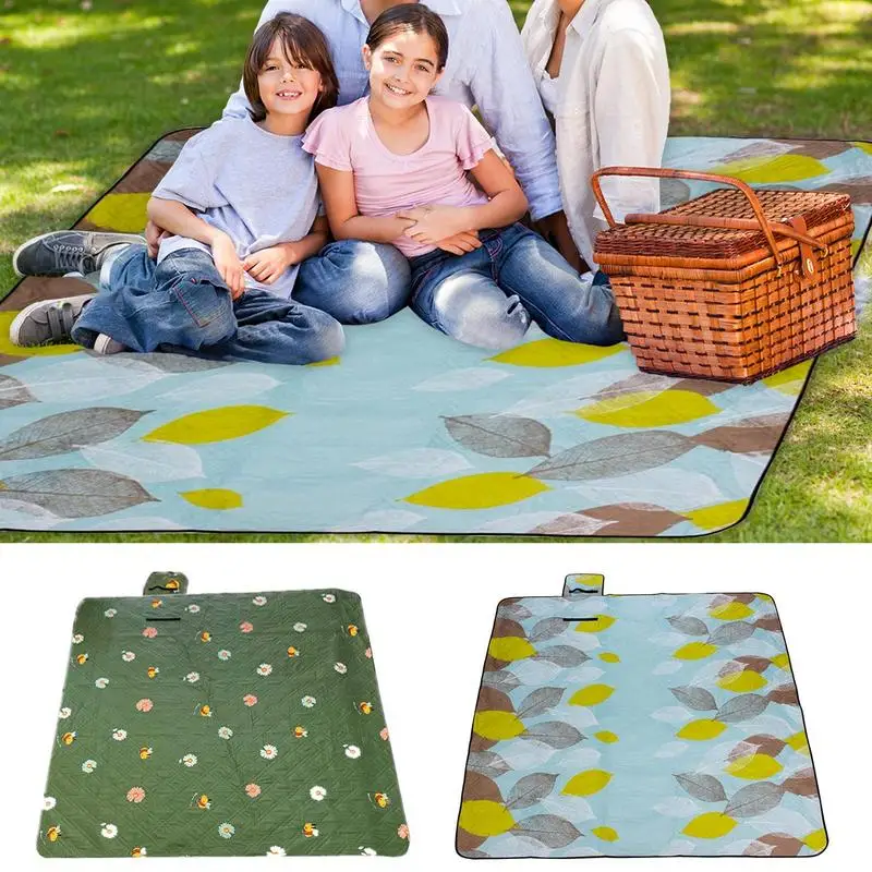 

Sandproof Beach Mat Large Blanket Mat For Outdoors Picnic Backpack Accessories Tear-Resistant Blankets For Travelling Parks