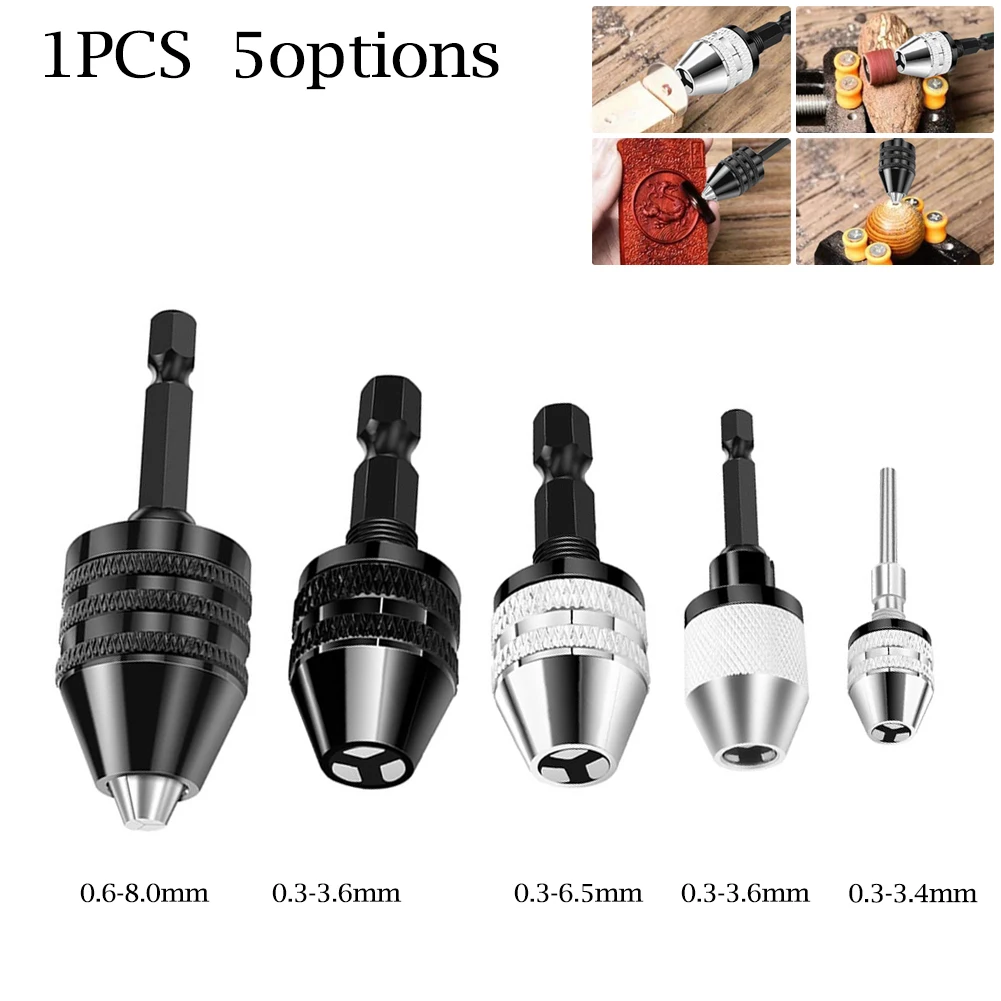 Drill Chuck Adapter Hex / Round Shank Keyless Quick Change Electric Grinder Nail Machine Engraving Machine Converter Tools
Drill Chuck Adapter Hex / Round Shank Keyless Quick Change Electric Grinder Nail Machine Engraving Machine Converter Tools