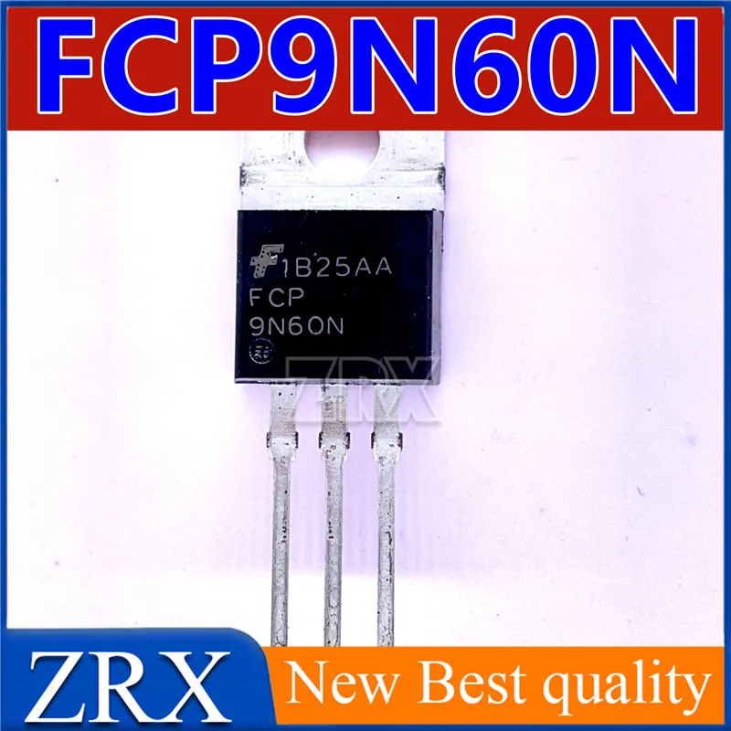 

5Pcs/Lot FCP9N60N brand new imported spot MOS field-effect power transistor TO-220 600V 9A