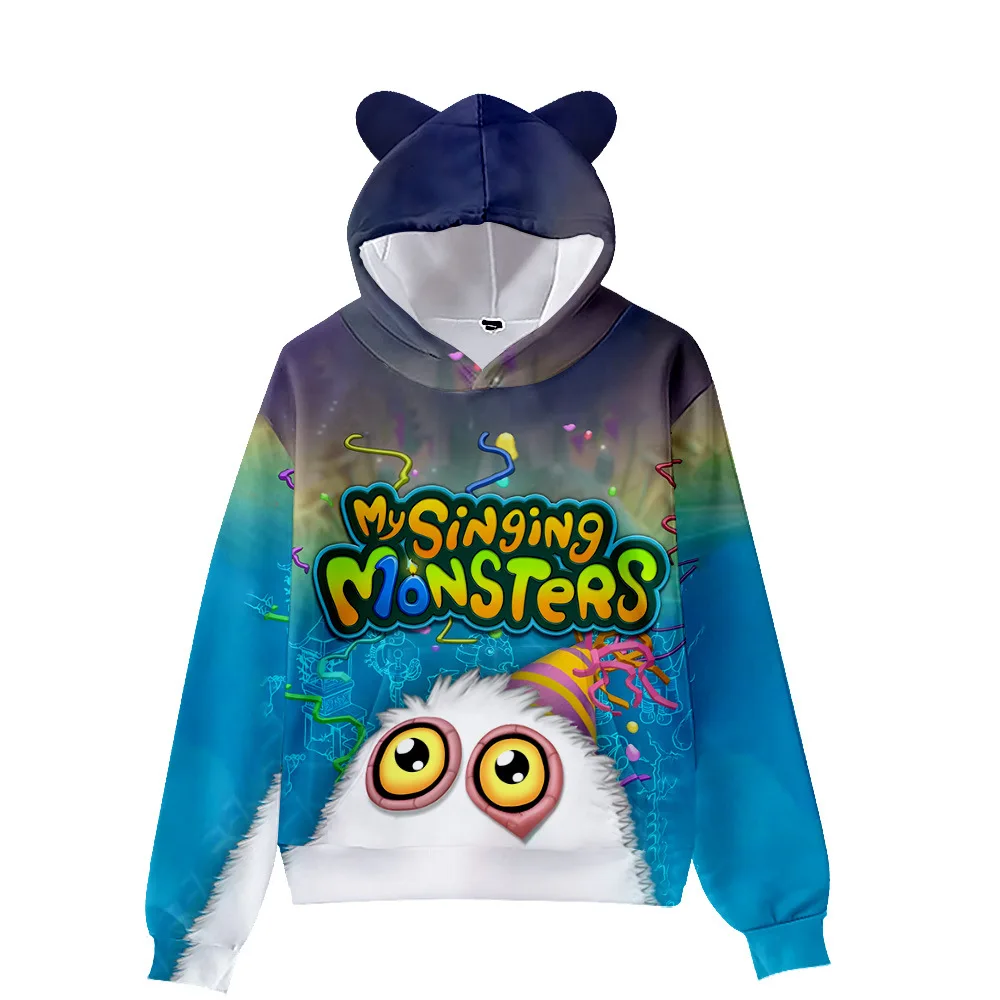 3D New My Singing Monsters Monster Concert Cat Ears Pullover Hooded Hooded Sweater Adult Children Fashion Loose Sweater
3D New My Singing Monsters Monster Concert Cat Ears Pullover Hooded Hooded Sweater Adult Children Fashion Loose Sweater