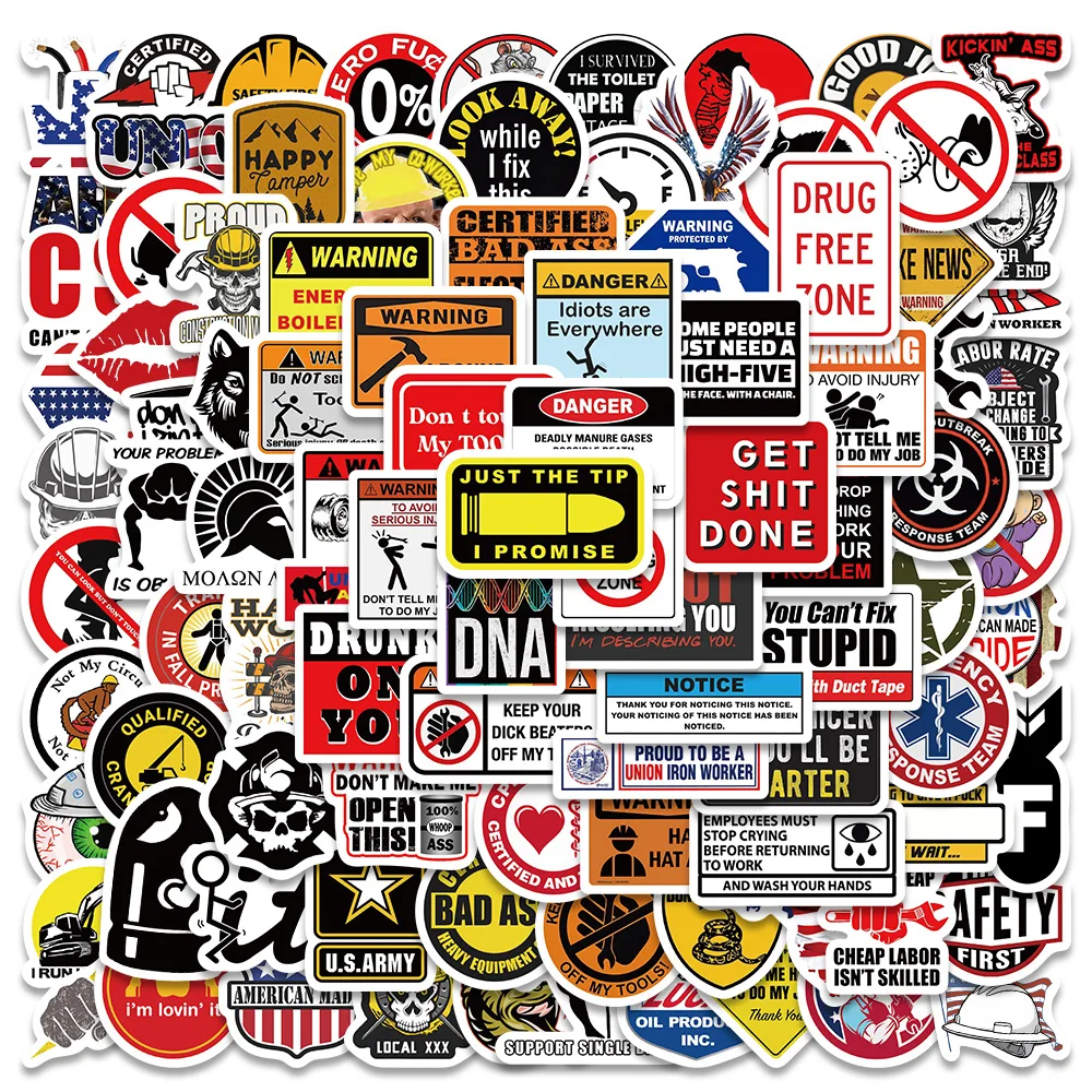 10/98Pcs Hard Hat Stickers Funny Waterproof Decals For Laptop Luggage Helmet Guitar Phone Cars Graffiti Stickers
10/98Pcs Hard Hat Stickers Funny Waterproof Decals For Laptop Luggage Helmet Guitar Phone Cars Graffiti Stickers