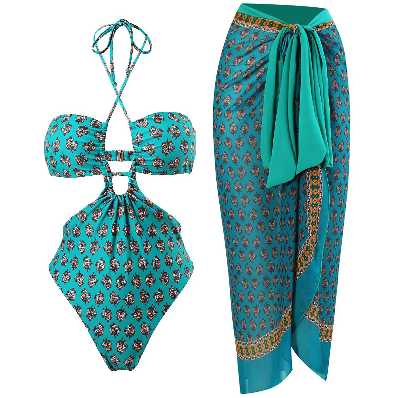 Vintage One Piece Swimwear with Skirt Swimsuit Bikini Bowknot Women Dress Cover Up 2024 Female Beach Bathing Suit Wear Beachwear
Vintage One Piece Swimwear with Skirt Swimsuit Bikini Bowknot Women Dress Cover Up 2024 Female Beach Bathing Suit Wear Beachwear