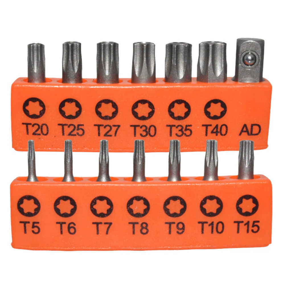 14PCS 25mm Hollow Bit Screwdrivers Hollow Torx Screwdriver With Quick Release Bit Holder T5-T40 Electric Screwdriver Tool
14PCS 25mm Hollow Bit Screwdrivers Hollow Torx Screwdriver With Quick Release Bit Holder T5-T40 Electric Screwdriver Tool
