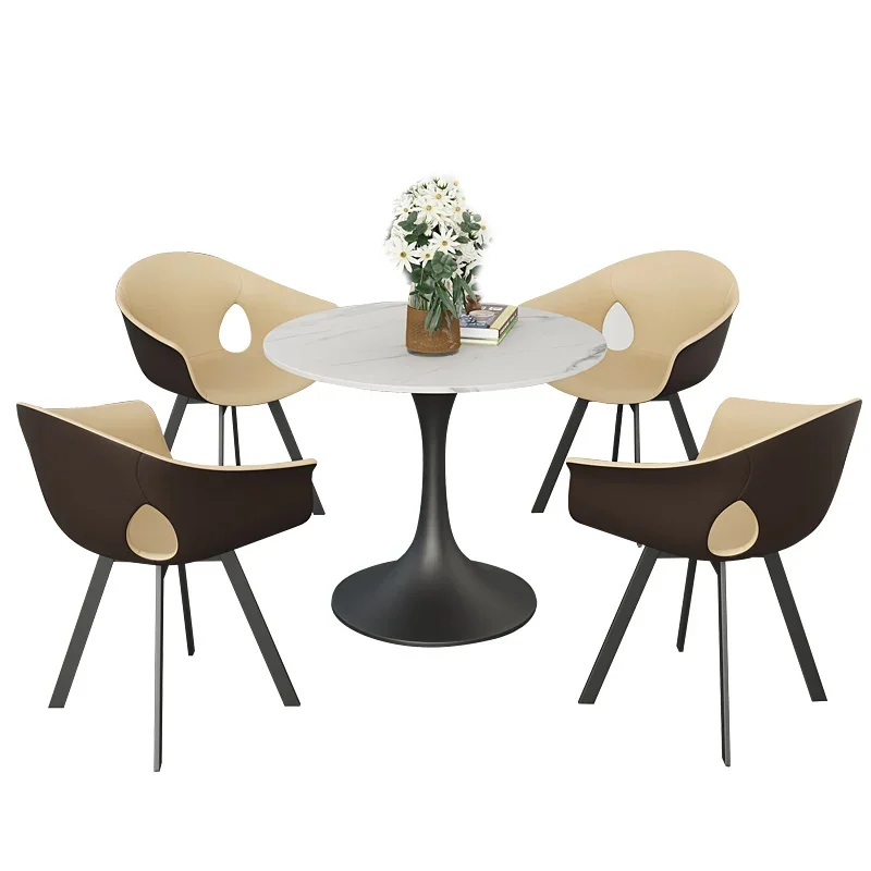 YY Light Luxury Cafe Hotel Stone Plate Small round Table Reception Desk and Chair
YY Light Luxury Cafe Hotel Stone Plate Small round Table Reception Desk and Chair