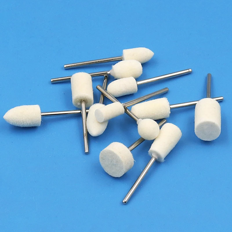 12 Pcs Wool Polishing Head 2.35mm Shank For Ladies Nails Felt Bobs Engraver Abrasive Tools Grinding Rotary Drill Bit
12 Pcs Wool Polishing Head 2.35mm Shank For Ladies Nails Felt Bobs Engraver Abrasive Tools Grinding Rotary Drill Bit